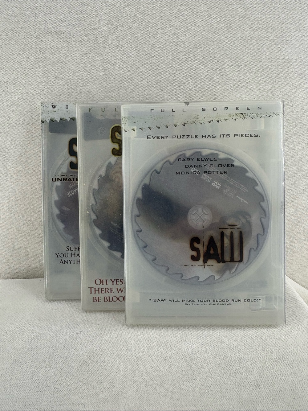 Saw DVD Full Screen Set 1,2,3 -